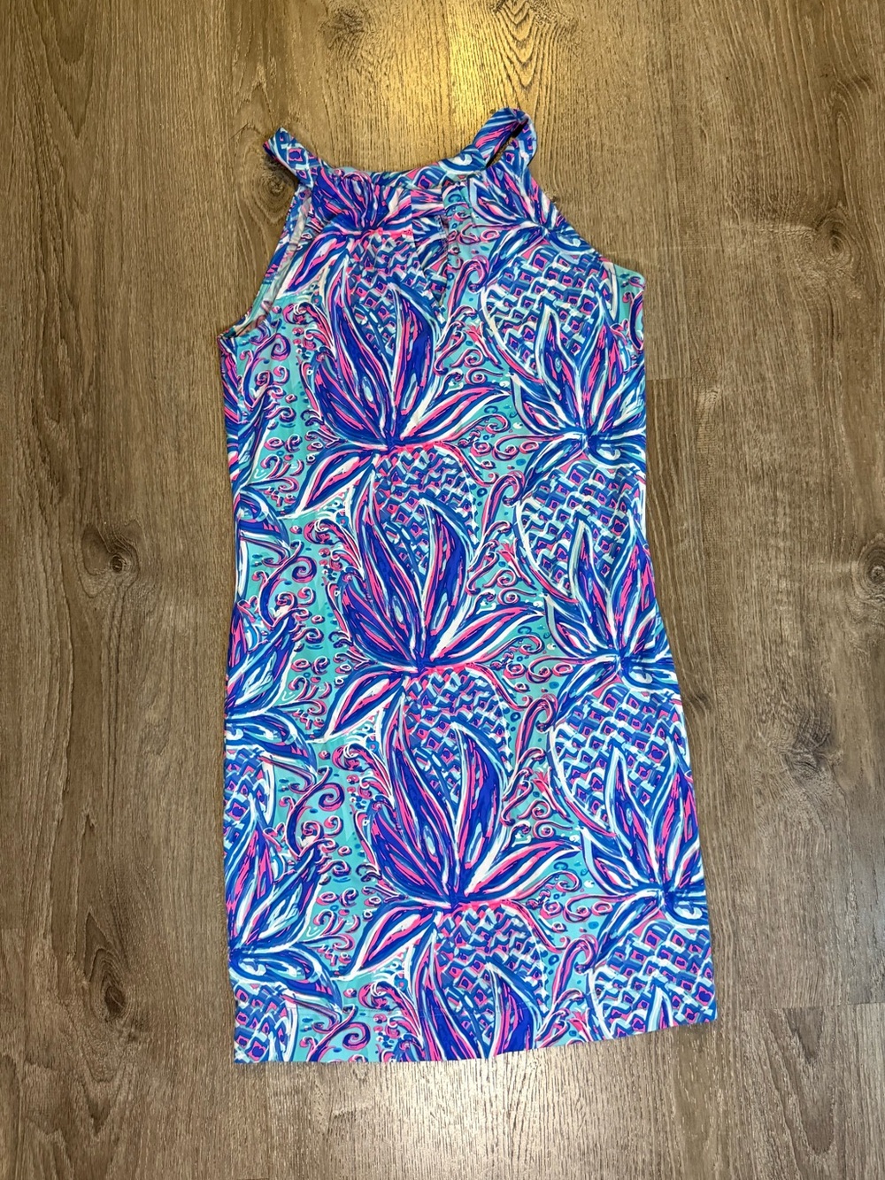 Lulu B Neon Pineapple UPF 50+ Open Cut
Dress